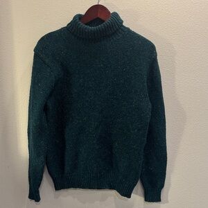 Zara Men's Deep Teal Turtleneck Sweater